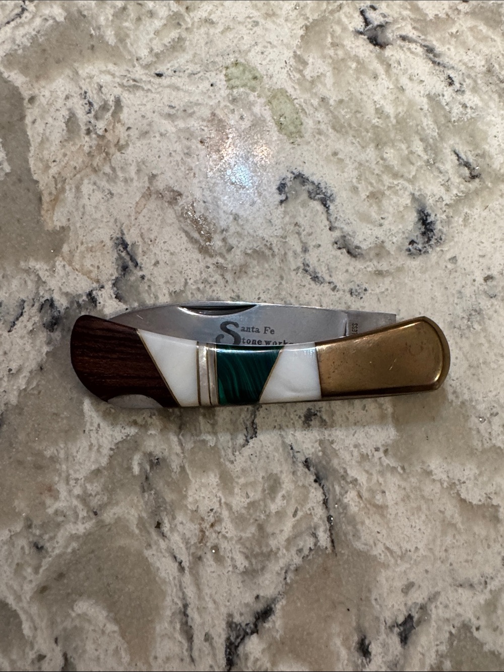 Stonework lockback Italian knife